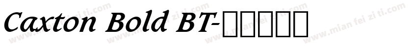 Caxton Bold BT字体转换